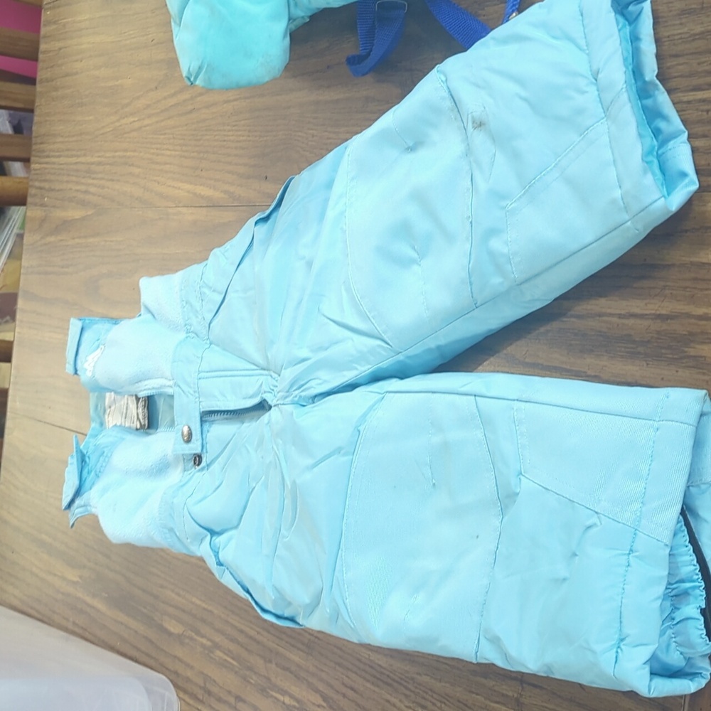 Girls snowsuit bibs